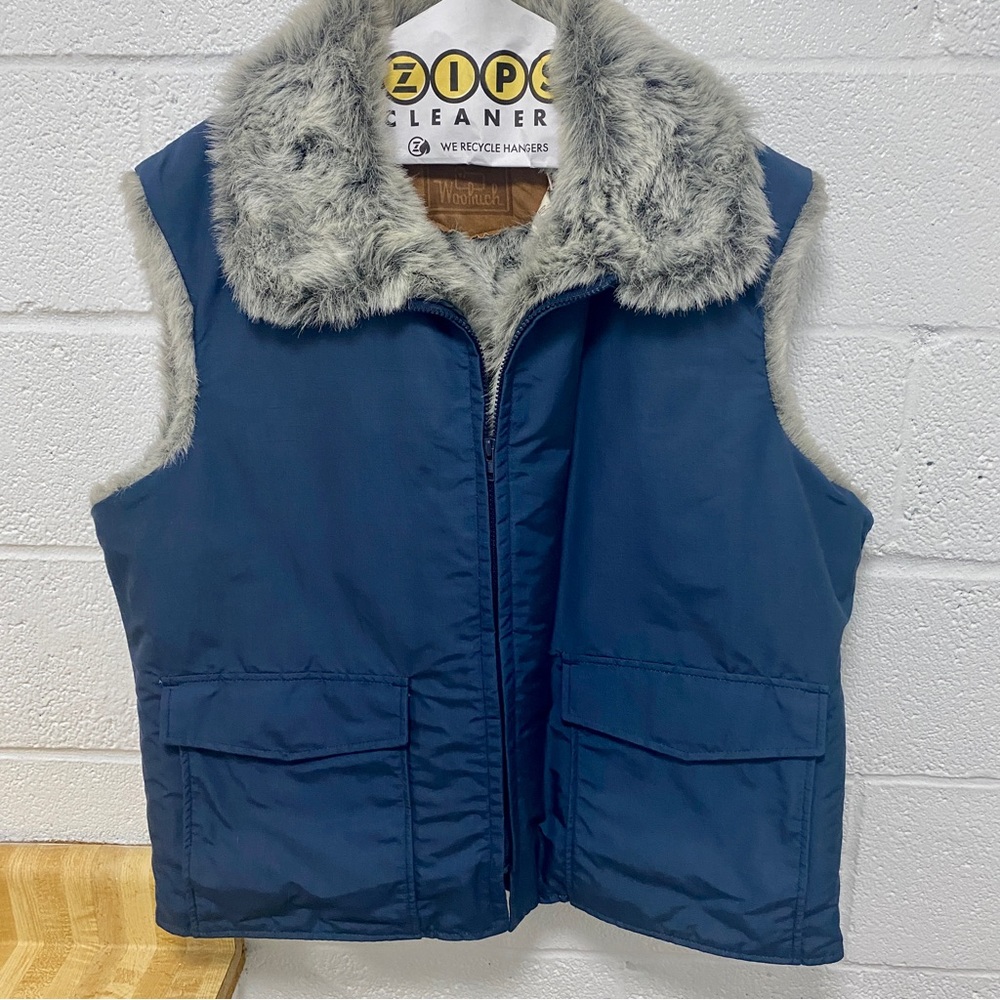Woolrich fuzzy vest XL mens